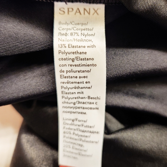 Spanx Faux Leather Leggings Black Women's Size Large - Picture 5 of 8